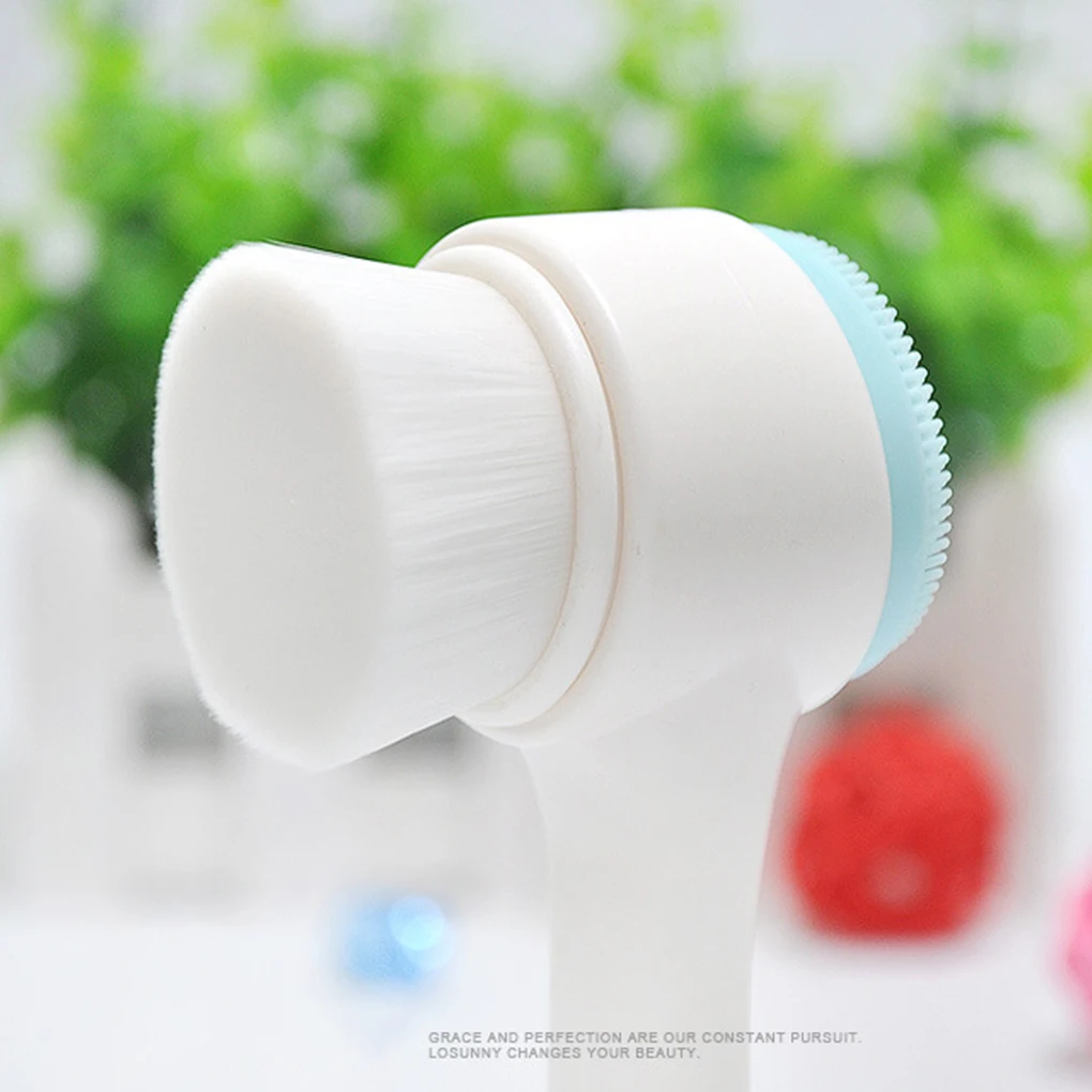 Portable Double Side Silicone Facial Cleanser Wash Brush Blackhead Removal Face Cleansing Massage Face Wash Tool 
Portable Double Side Silicone Facial Cleanser Wash Brush Blackhead Removal Face Cleansing Massage Face Wash Tool