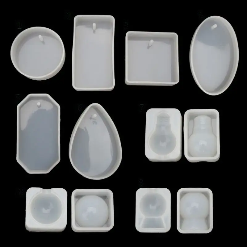 9 Shapes Pressed Flower Pendant Resin Mold Silicone Resin Mould Pendant Jewellery Molds with Hanging Hole Jewelry Making
9 Shapes Pressed Flower Pendant Resin Mold Silicone Resin Mould Pendant Jewellery Molds with Hanging Hole Jewelry Making