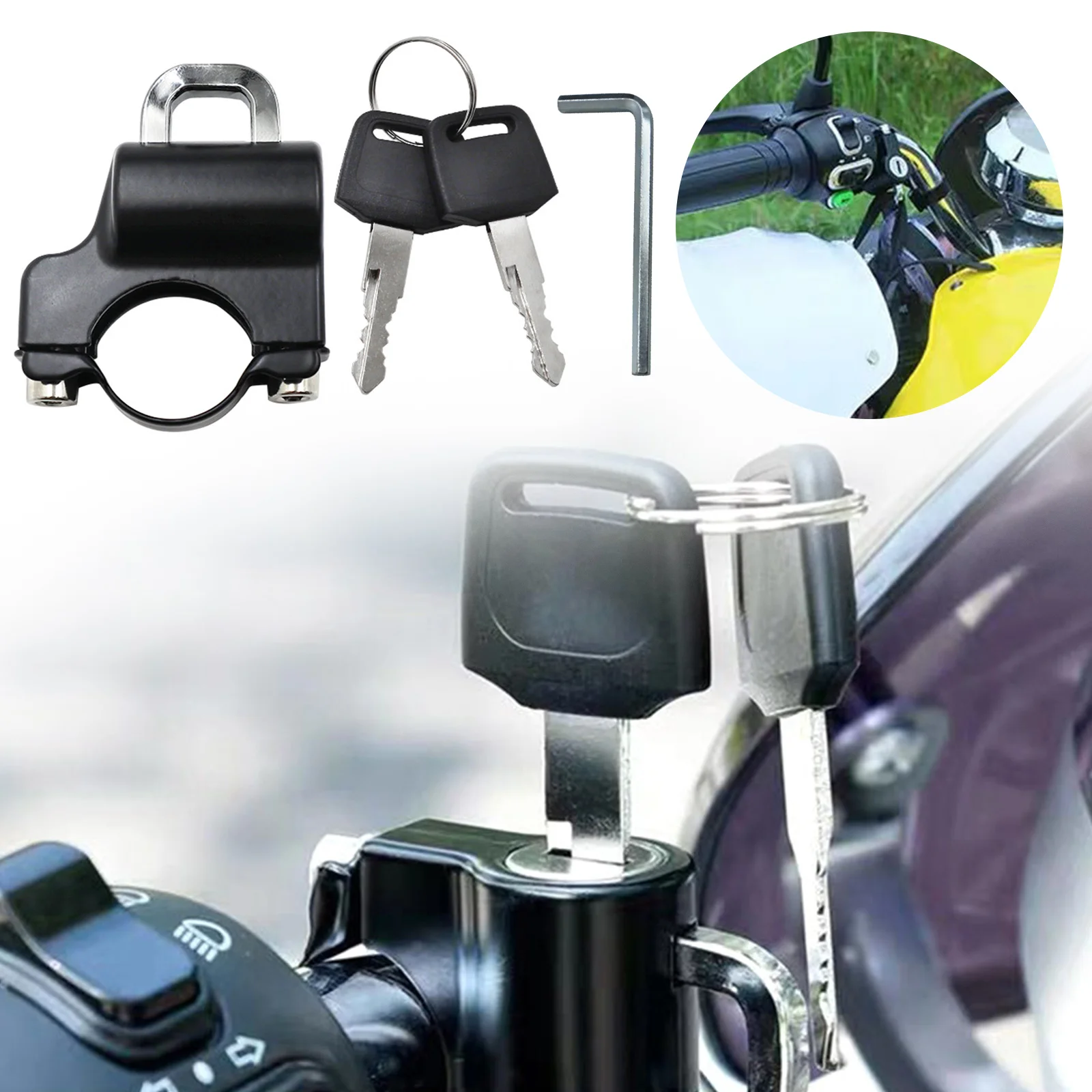 Anti-theft Helmet Lock Security For 7/8'' 22mm Handlebar With Key Motorcycle Bike Accessories Motor Equipments Parts Helmet Lock
Anti-theft Helmet Lock Security For 7/8'' 22mm Handlebar With Key Motorcycle Bike Accessories Motor Equipments Parts Helmet Lock