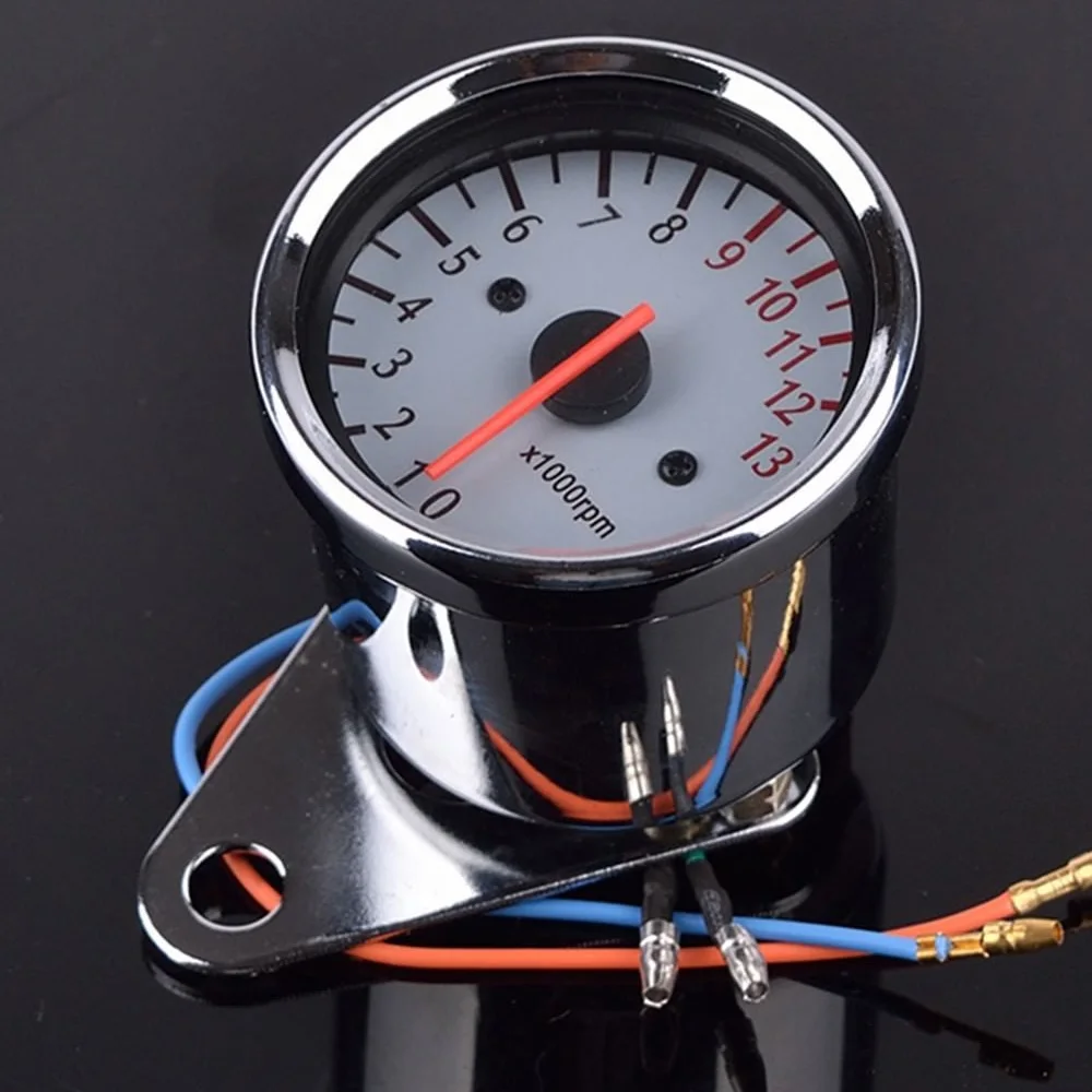 13000 RPM Scooter Analog Tachometer Gauge Night Light for Motorcycle Universal
13000 RPM Scooter Analog Tachometer Gauge Night Light for Motorcycle Universal