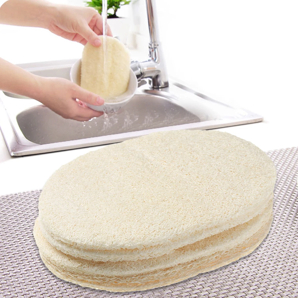5pcs Natural Loofah Dish Washing Cloth Pot Bowl Brush Double-sided Cleaning Microfibre Kitchen Decontamination Sponge Tools
5pcs Natural Loofah Dish Washing Cloth Pot Bowl Brush Double-sided Cleaning Microfibre Kitchen Decontamination Sponge Tools