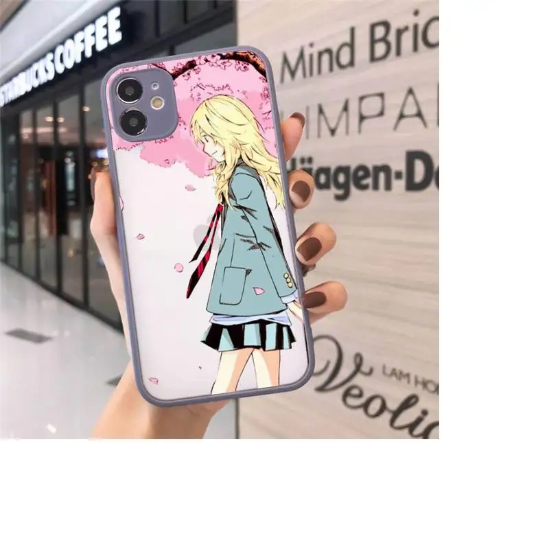 Your lie in April Phone Case Matte transparent For Gray iPhone 12 Mini 11 Pro XR XS Max 7 8 Plus X Back Cover 
Your lie in April Phone Case Matte transparent For Gray iPhone 12 Mini 11 Pro XR XS Max 7 8 Plus X Back Cover