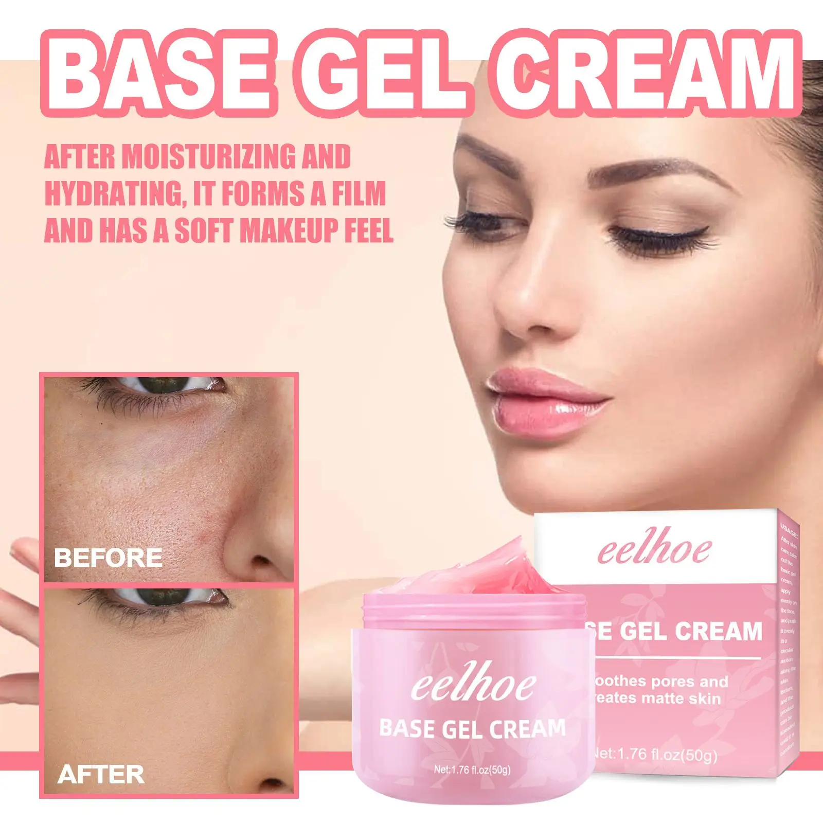50G Make Up Fine Lines Smooth Cosmetics Invisible Pore Primer Matte Base Pore Base Gel Lines Pore Cream
50G Make Up Fine Lines Smooth Cosmetics Invisible Pore Primer Matte Base Pore Base Gel Lines Pore Cream
