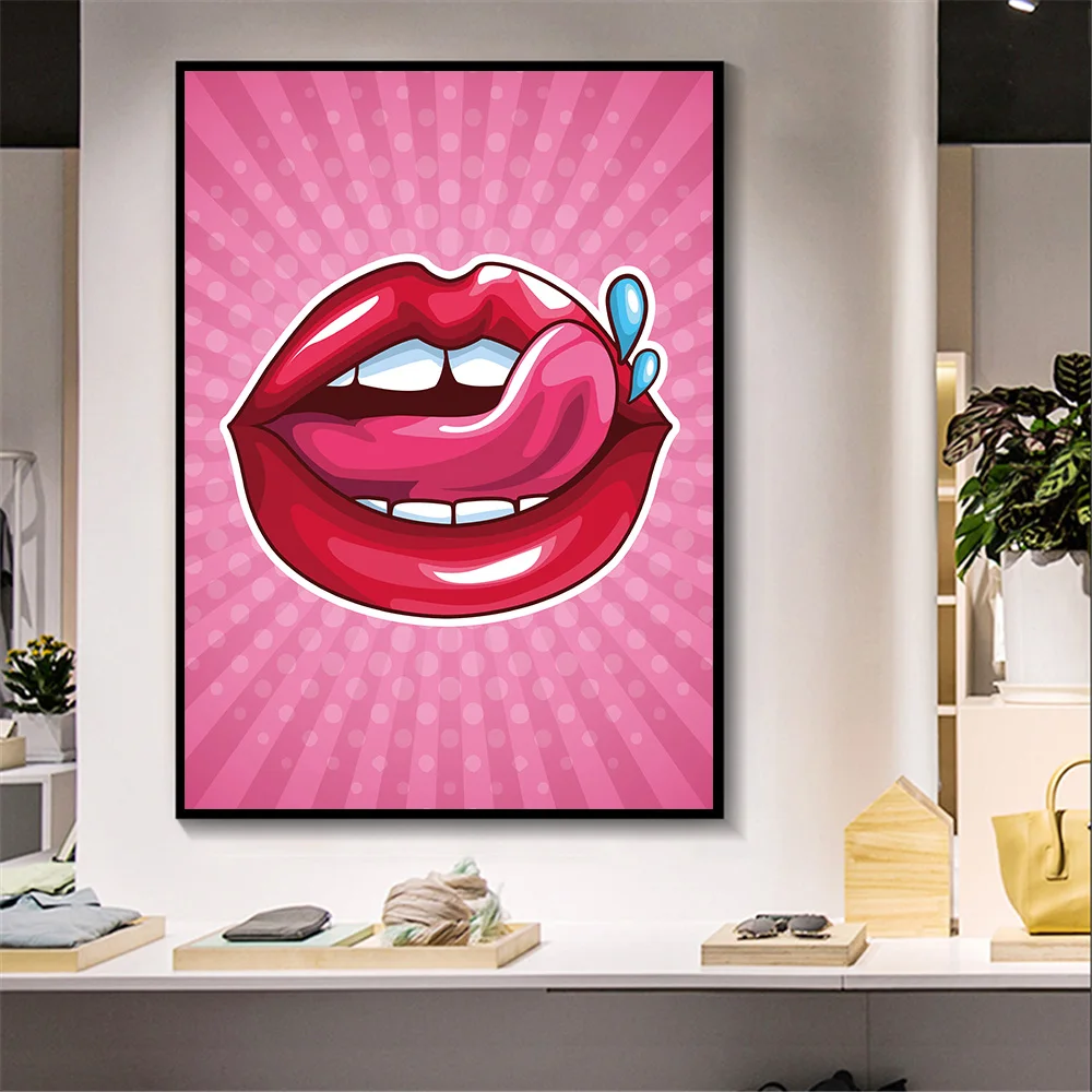 Canvas Nordic Art Painting Prints Red Lips Sexy Home Decor Posters Wall Artwork Modern Bedroom Modular Pictures Home Decoration
Canvas Nordic Art Painting Prints Red Lips Sexy Home Decor Posters Wall Artwork Modern Bedroom Modular Pictures Home Decoration