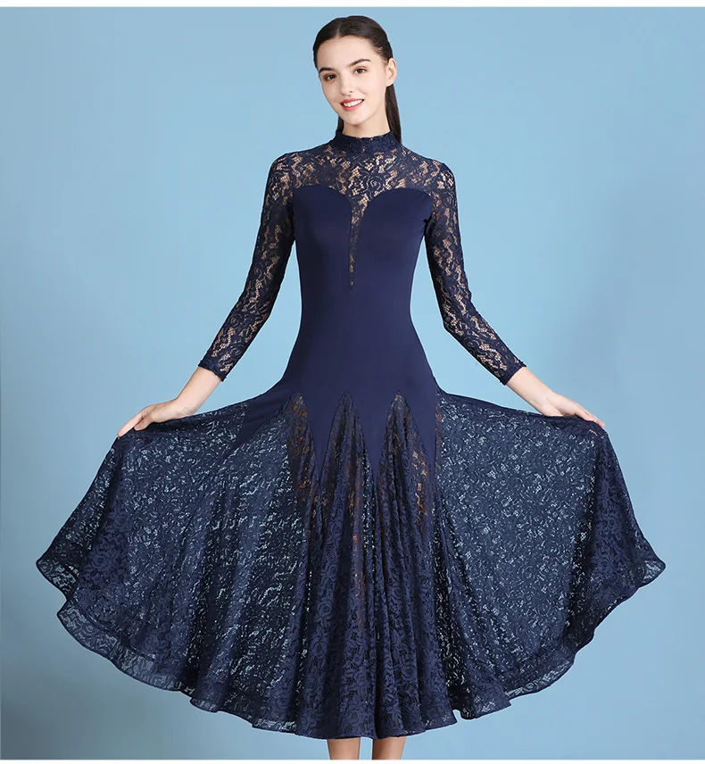 New 2020 Navy Blue Ballroom Dance Dresses Women Waltz Dress Sexy Mesh Standard Ballroom Dress Foxtrot Costumes Rumba Long Dress
New 2020 Navy Blue Ballroom Dance Dresses Women Waltz Dress Sexy Mesh Standard Ballroom Dress Foxtrot Costumes Rumba Long Dress