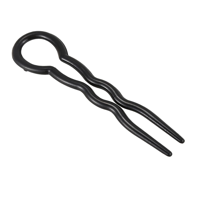 1 Set (3 pieces) Magic Plastic U Shaped Hair Needle Hair Braid, Black 
1 Set (3 pieces) Magic Plastic U Shaped Hair Needle Hair Braid, Black