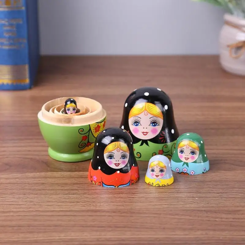 1 Набор цветная русская кукла-матрешка | Игрушки и хобби
