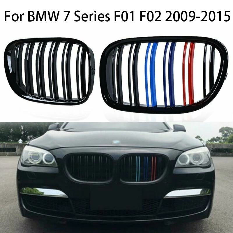 For BMW F01 F02 F03 F04 7 Series 2009-2015 Double Slat Grills Front Bumper Grille Hood Kidney Radiator Grill Car Styling 
For BMW F01 F02 F03 F04 7 Series 2009-2015 Double Slat Grills Front Bumper Grille Hood Kidney Radiator Grill Car Styling
