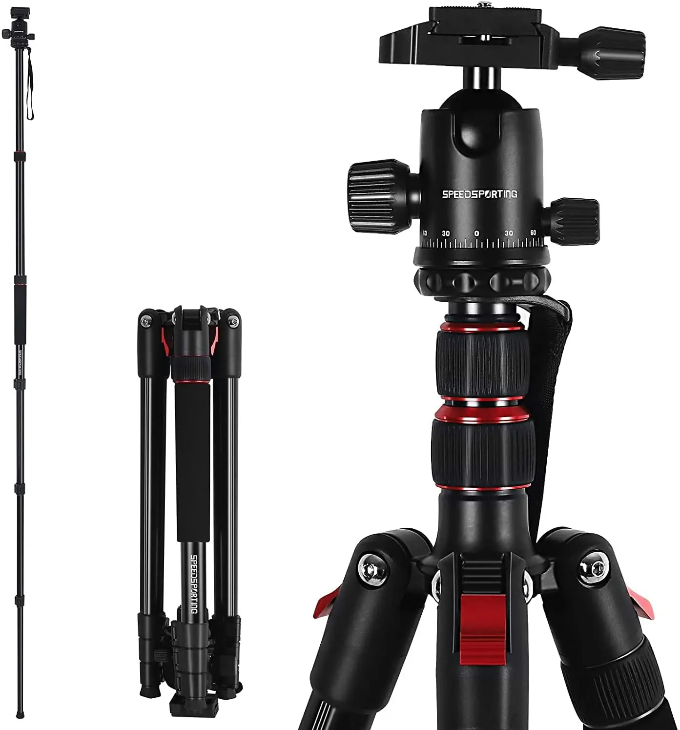 ZOEGATE 79'' Tripod, Camera Tripod for DSLR, 200cm DSLR Tripod Compact Aluminum Lightweight Tripod with 360 Degree Ball Head
ZOEGATE 79'' Tripod, Camera Tripod for DSLR, 200cm DSLR Tripod Compact Aluminum Lightweight Tripod with 360 Degree Ball Head