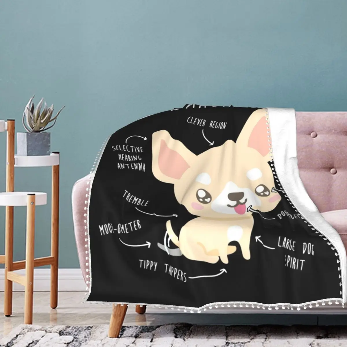 Chihuahua Dog Anatomy Blanket Cute Dog Lover Fleece Sleep Blanket Super Soft Fashion Fluffy Bedspread
Chihuahua Dog Anatomy Blanket Cute Dog Lover Fleece Sleep Blanket Super Soft Fashion Fluffy Bedspread