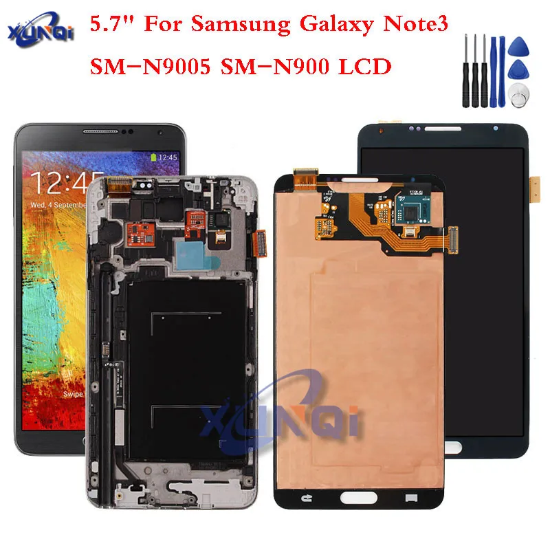 Super AMOLED ЖК дисплей для Samsung Galaxy Note 3 N900 N9005 N900A N900V дигитайзер сенсорного экрана в