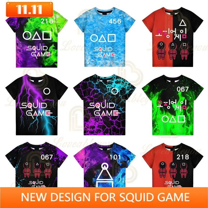 Korean The Game T-shirt Women Men Tees Cosplay Costume Birthday Gift Boys Girls 3D Movie Cosplay Costume Kids Game
Korean The Game T-shirt Women Men Tees Cosplay Costume Birthday Gift Boys Girls 3D Movie Cosplay Costume Kids Game