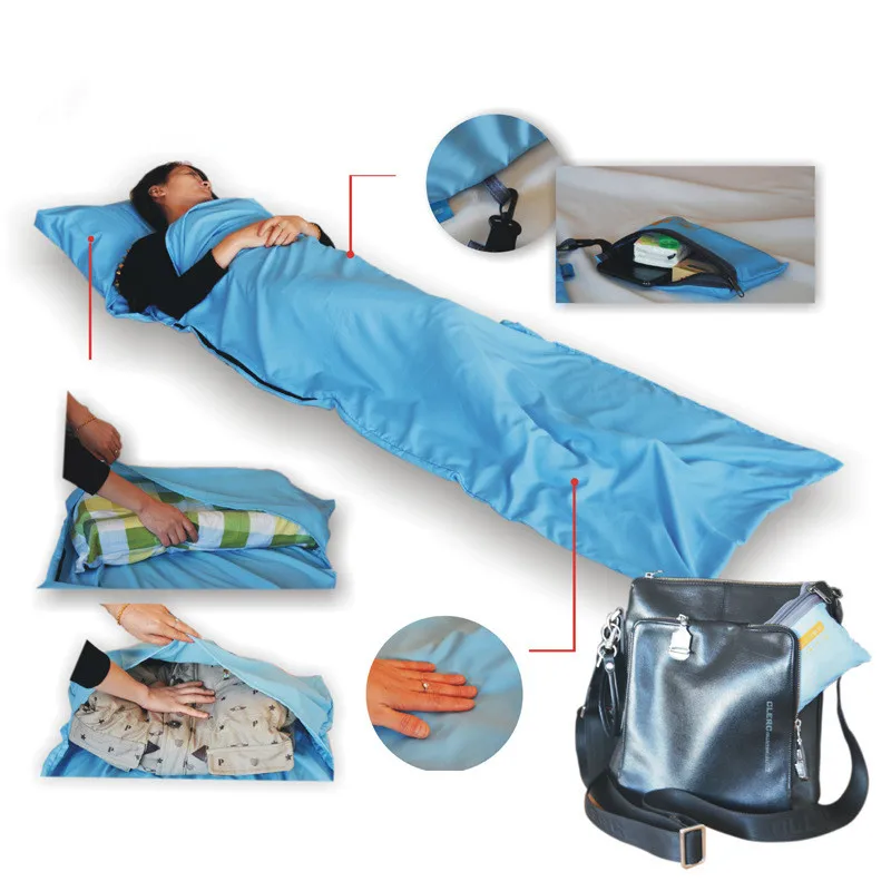 210*70cm Single Sleeping Bag Close-fitting Sleeping Bag Hotel Sleeping Bag Portable Travel Camping Sheet Breathable Comfortable
210*70cm Single Sleeping Bag Close-fitting Sleeping Bag Hotel Sleeping Bag Portable Travel Camping Sheet Breathable Comfortable