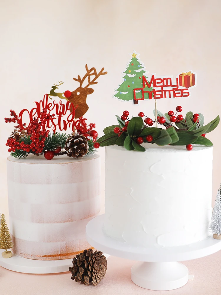 Christmas Mori Pine cones Wreath Cake Topper Ornaments Red And Green Fruit Antlers Xmas Party Cake Decoration Kids Favors 
Christmas Mori Pine cones Wreath Cake Topper Ornaments Red And Green Fruit Antlers Xmas Party Cake Decoration Kids Favors