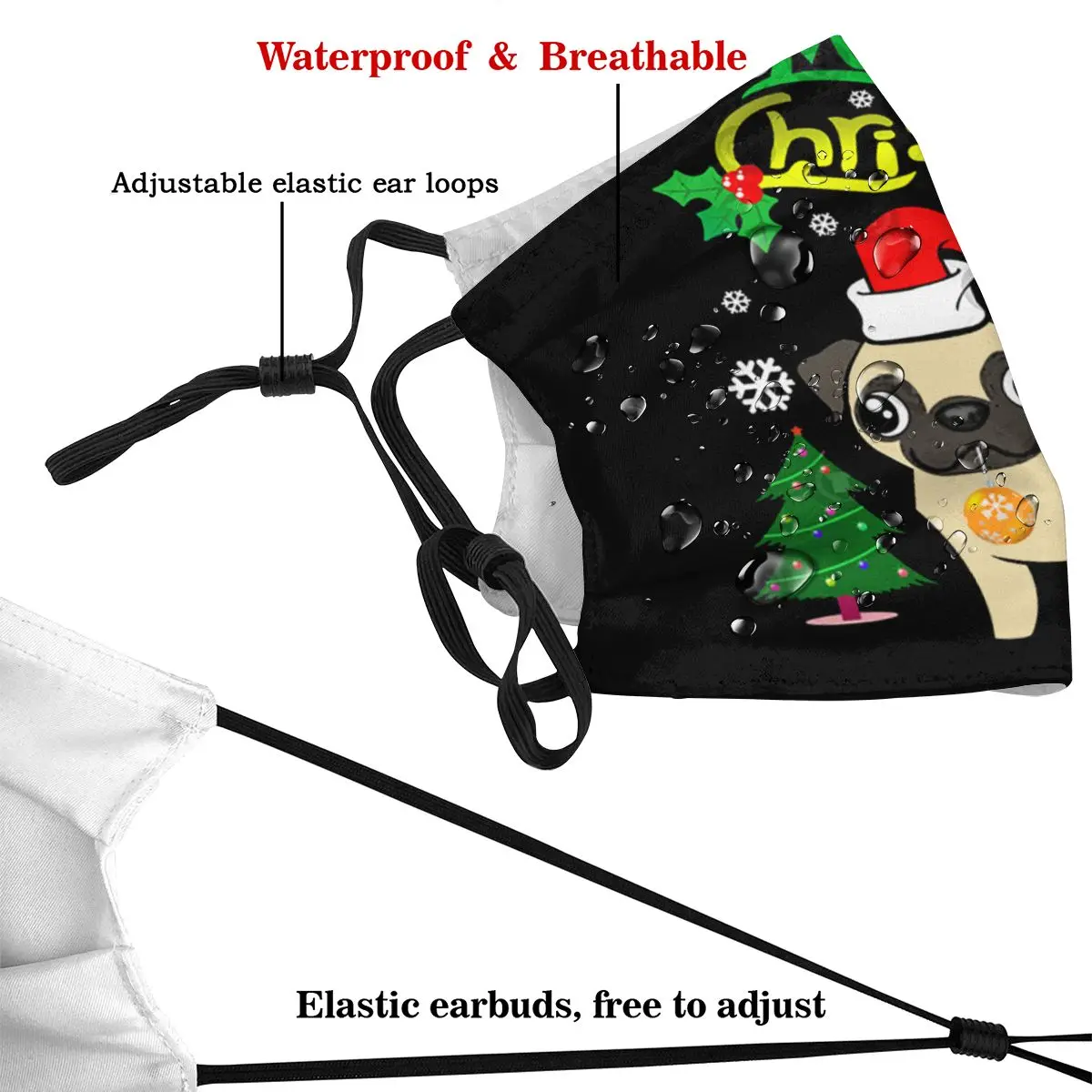 Dust Mask with Filter 2019 Merry Christmas Santa Claus Pug Mouth Face Mask for Adult Kids Anti Washable Reusable Pollution
Dust Mask with Filter 2019 Merry Christmas Santa Claus Pug Mouth Face Mask for Adult Kids Anti Washable Reusable Pollution