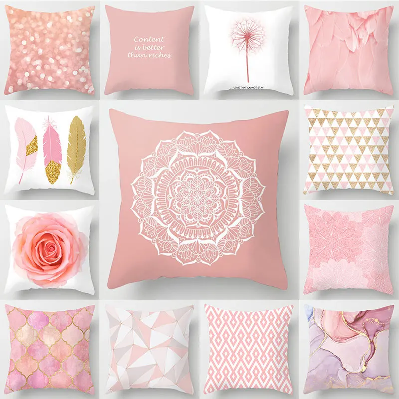 Geometric Pillowslip Square Pink 45*45cm Decorative Pillow Cases Multicolor Home Textile Products Pillow Cover Home Supplies
Geometric Pillowslip Square Pink 45*45cm Decorative Pillow Cases Multicolor Home Textile Products Pillow Cover Home Supplies