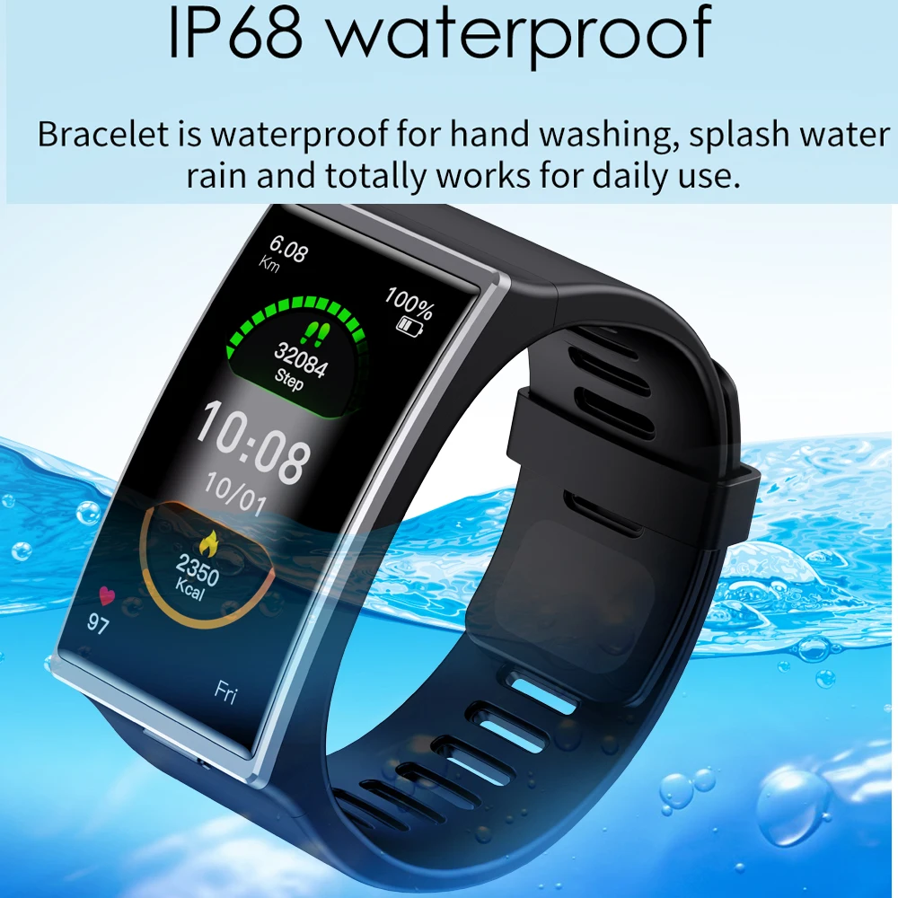 

Smartwatch 2020 1.9 Inch 170*320 Screen DM12 Smart Watch Men IP68 Waterproof Heart Rate Blood Pressure Smar Band for Android IOS