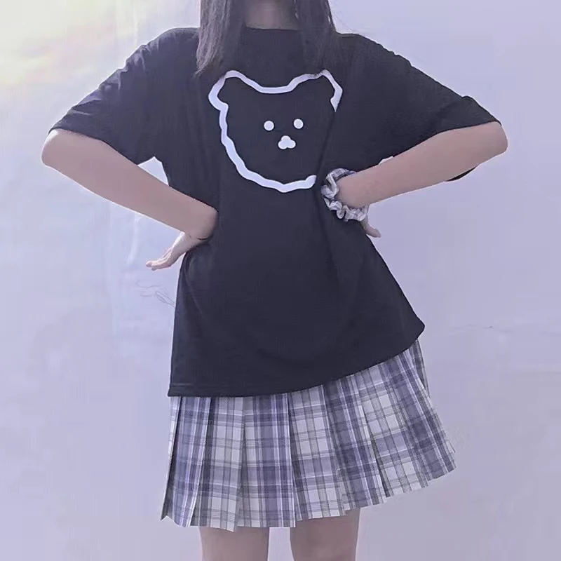 Hillbilly Harajuku Bear Print Women Kawaii Tee Shirt Summer Oversized Cotton Short Sleeve Tops Kpop Loose Hippie T shirts
Hillbilly Harajuku Bear Print Women Kawaii Tee Shirt Summer Oversized Cotton Short Sleeve Tops Kpop Loose Hippie T shirts
