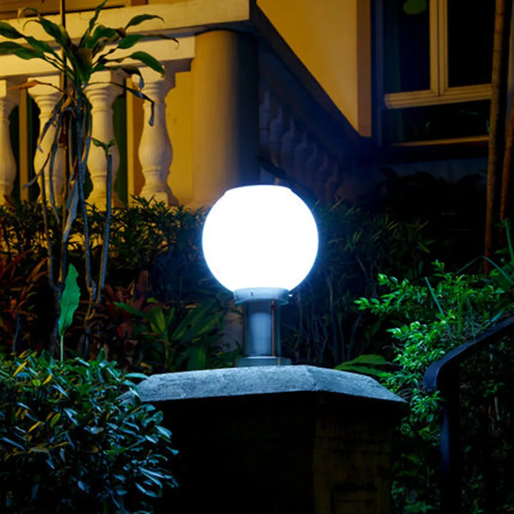 Solar Pillar Lights Outdoor Waterproof Column Head Light Control Led Wall Light Doorpost Round Community Villa Garden Lamp 25cm 
Solar Pillar Lights Outdoor Waterproof Column Head Light Control Led Wall Light Doorpost Round Community Villa Garden Lamp 25cm
