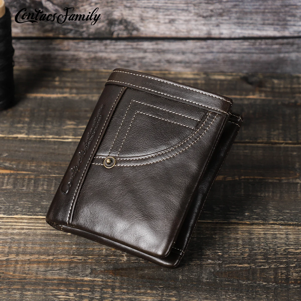 Men's Wallet Money Bag Solid Cow Leather Short Wallet RFID Small Mini Money Vintage Walltes Multi-card Soft Purse Coin Bag
Men's Wallet Money Bag Solid Cow Leather Short Wallet RFID Small Mini Money Vintage Walltes Multi-card Soft Purse Coin Bag