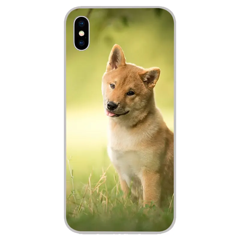 Забавная собака Шиба ину Силиконовые Мягкие ТПУ чехлы для iPhone 11 Pro XS Max X XR 8 7 6S Plus 5s