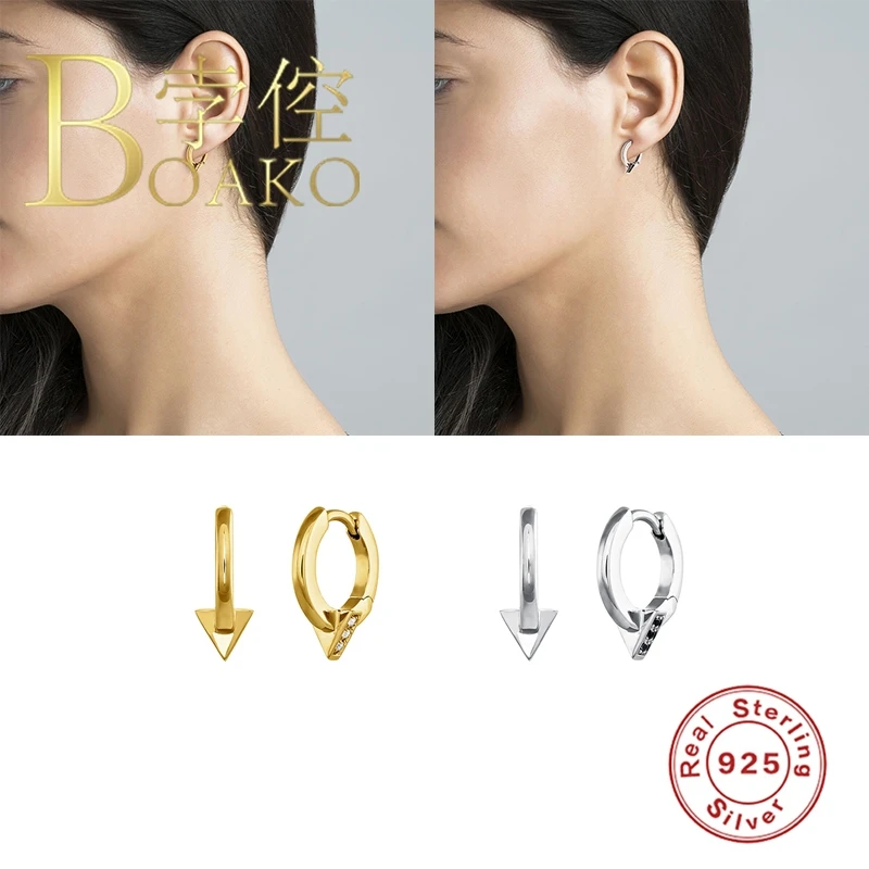 BOAKO Earrings For Women 925 Sterling Silver Triangle Earrings Dangle Piercing Jewelry Fashionable Zircon Lurury Diamond #J8
BOAKO Earrings For Women 925 Sterling Silver Triangle Earrings Dangle Piercing Jewelry Fashionable Zircon Lurury Diamond #J8