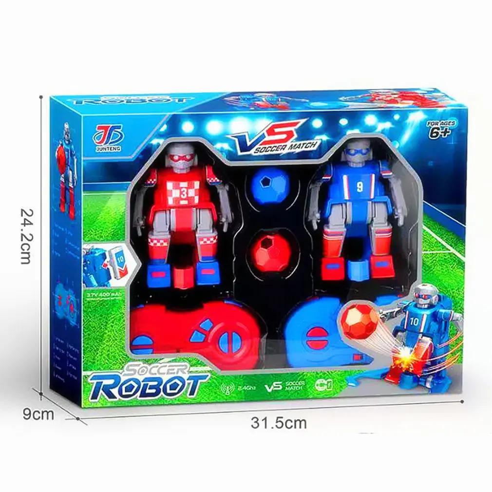 2pcs * EBOYU JT8811/JT8911 2.4GHz RC Football Robot Toy Wireless Remote Control Two Soccer Robots Game Toys for Kids Family
2pcs * EBOYU JT8811/JT8911 2.4GHz RC Football Robot Toy Wireless Remote Control Two Soccer Robots Game Toys for Kids Family