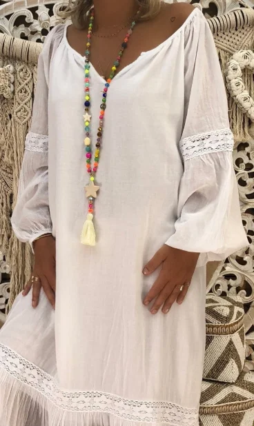 2022 Plus Size Summer Bohemian Dress Women Round Neck Long Sleeve Casual Baggy Lace Stitching Long Shirt Dress Party Vestidos
2022 Plus Size Summer Bohemian Dress Women Round Neck Long Sleeve Casual Baggy Lace Stitching Long Shirt Dress Party Vestidos