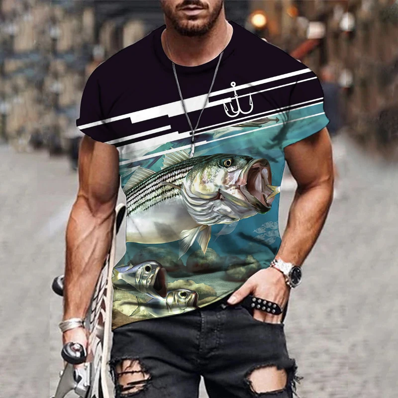 Outdoor Wild Fishing Sports Men's T-shirt Short Sleeve Catfish And Carp T-shirt Men's Fishing Night Fly Lure Printed Shirt
Outdoor Wild Fishing Sports Men's T-shirt Short Sleeve Catfish And Carp T-shirt Men's Fishing Night Fly Lure Printed Shirt