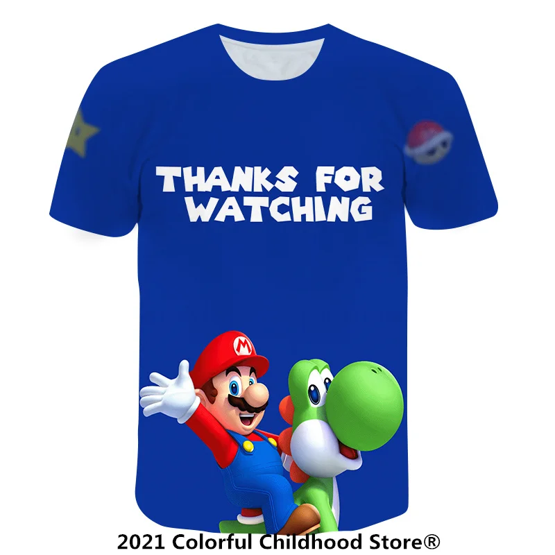 2021 Funny Game Super Mario Cartoon Shirts Boys T-Shirt Kid Tops 4-16 T Children Clothes Summer Short Sleeve Cool Tee Girls Tops
2021 Funny Game Super Mario Cartoon Shirts Boys T-Shirt Kid Tops 4-16 T Children Clothes Summer Short Sleeve Cool Tee Girls Tops