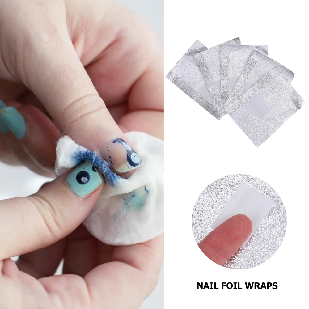 500pcs/ 5 Packs Nail Foil Wrap Nail Art Soak Off Remover Nail Polish Remover 
500pcs/ 5 Packs Nail Foil Wrap Nail Art Soak Off Remover Nail Polish Remover