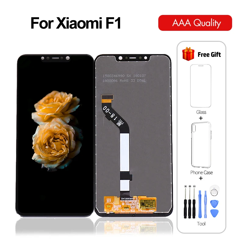 10 шт./лот ЖК дисплей для Xiaomi Poco F1 дигитайзер сенсорного экрана в сборе запасные