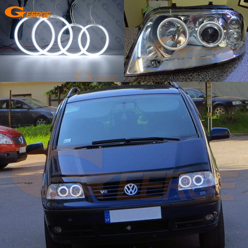 Для Volkswagen VW SHARAN Seat Alhambra Facelift 2000 2010 отличные ультра яркие CCFL ангельские глазки Halo