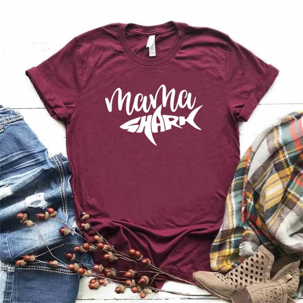 Women T Shirt Mama Shark Print Tshirt Women Short Sleeve O Neck T-shirt Ladies Tee Shirt Clothes Tops TX5739
Women T Shirt Mama Shark Print Tshirt Women Short Sleeve O Neck T-shirt Ladies Tee Shirt Clothes Tops TX5739