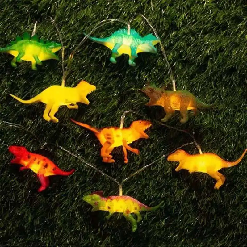 

1.5m 10led String Lights with Bright Dinosaurs Realistic Looking Dinosaurs Light for Children Gift Plastic Toy Super Fun Dino