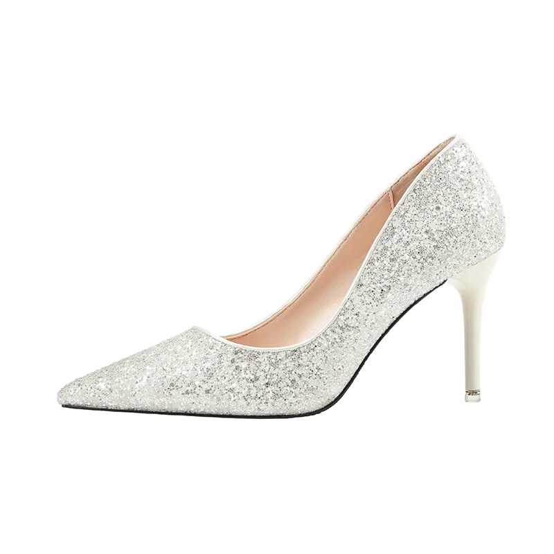 Sexy pointed high heel sequin women's single shoes fine heel wedding shoes bridesmaid evening dress women's shoes
Sexy pointed high heel sequin women's single shoes fine heel wedding shoes bridesmaid evening dress women's shoes