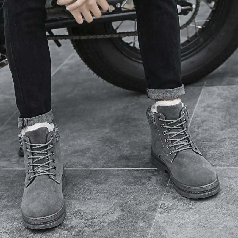 Men's Winter Snow Shoes High Top Boots Ankle Lace Up Plush Warm Soft Sneakers Man Footwear Male Krasovki Adult Sapato Zapatillas 
Men's Winter Snow Shoes High Top Boots Ankle Lace Up Plush Warm Soft Sneakers Man Footwear Male Krasovki Adult Sapato Zapatillas