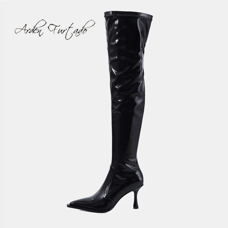 Arden Furtado 2021 Winter Fashion Elegant Pointed Toe Stilettos Heels Zipper Women's shoes Sexy Ladies Over the knee Boots 40
Arden Furtado 2021 Winter Fashion Elegant Pointed Toe Stilettos Heels Zipper Women's shoes Sexy Ladies Over the knee Boots 40