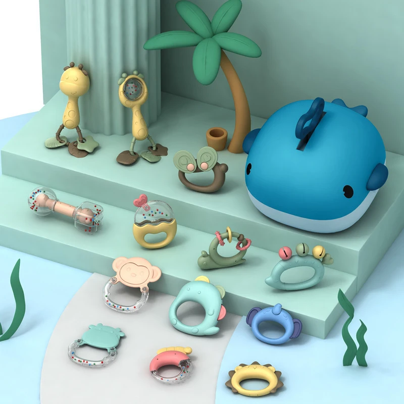 Baby Rattle Sets Teether Rattles For Newborn Infant Grab Shaker And Spin Rattle Toy Soft Educational Toys For 0-12 Months Baby
Baby Rattle Sets Teether Rattles For Newborn Infant Grab Shaker And Spin Rattle Toy Soft Educational Toys For 0-12 Months Baby