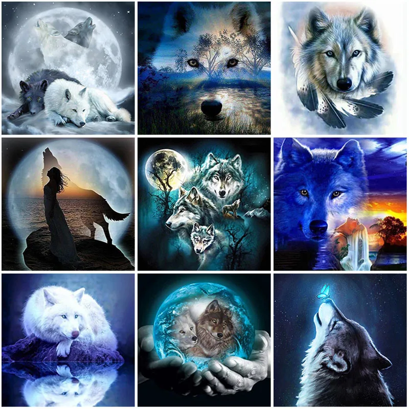 DIY Diamond Painting Wolf Animal Full Round Drill Mosaic Diamond Embroidery Rhinestone Picture Cross Stitch Kit Home Decor
DIY Diamond Painting Wolf Animal Full Round Drill Mosaic Diamond Embroidery Rhinestone Picture Cross Stitch Kit Home Decor