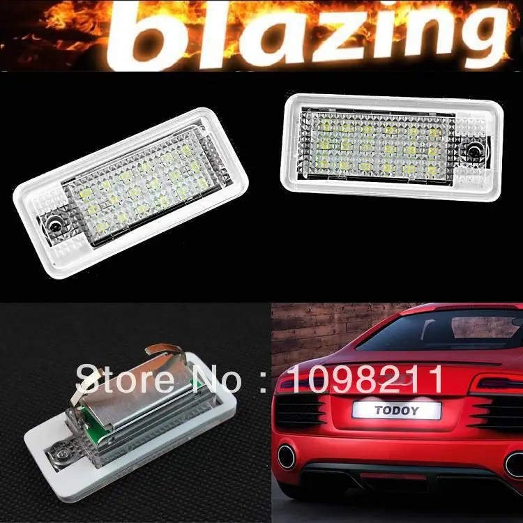 2pcs No Error High Power 18 LED Error Free SMD LED license plate tag light lamps For A3 A4 A7 S4 S6 A8 rs4 Rs8 Q7
2pcs No Error High Power 18 LED Error Free SMD LED license plate tag light lamps For A3 A4 A7 S4 S6 A8 rs4 Rs8 Q7