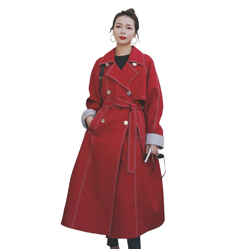 2020 Autumn Winter Long Trench Coat For Women British Style Plus Size Casual With Belt Coat Elegant Chic Female Windbreaker Y174
2020 Autumn Winter Long Trench Coat For Women British Style Plus Size Casual With Belt Coat Elegant Chic Female Windbreaker Y174