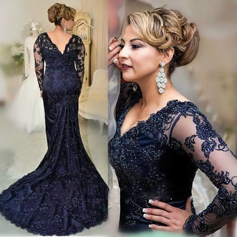 Elegant Navy Blue Lace Long Sleeve Evening Dresses 2019 Plus Size Mermaid Formal Dresses Evening Gowns For Women Robe de Soiree
Elegant Navy Blue Lace Long Sleeve Evening Dresses 2019 Plus Size Mermaid Formal Dresses Evening Gowns For Women Robe de Soiree