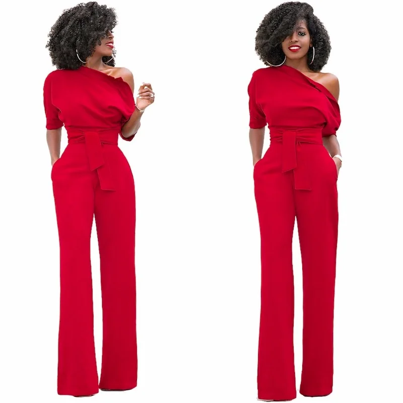 2021 Summer Fashion Jumpsuit Sexy Off-the-shoulder Trousers Wide-leg Jumpsuit Large Size Loose Elegant Fashion Blue Overall New
2021 Summer Fashion Jumpsuit Sexy Off-the-shoulder Trousers Wide-leg Jumpsuit Large Size Loose Elegant Fashion Blue Overall New