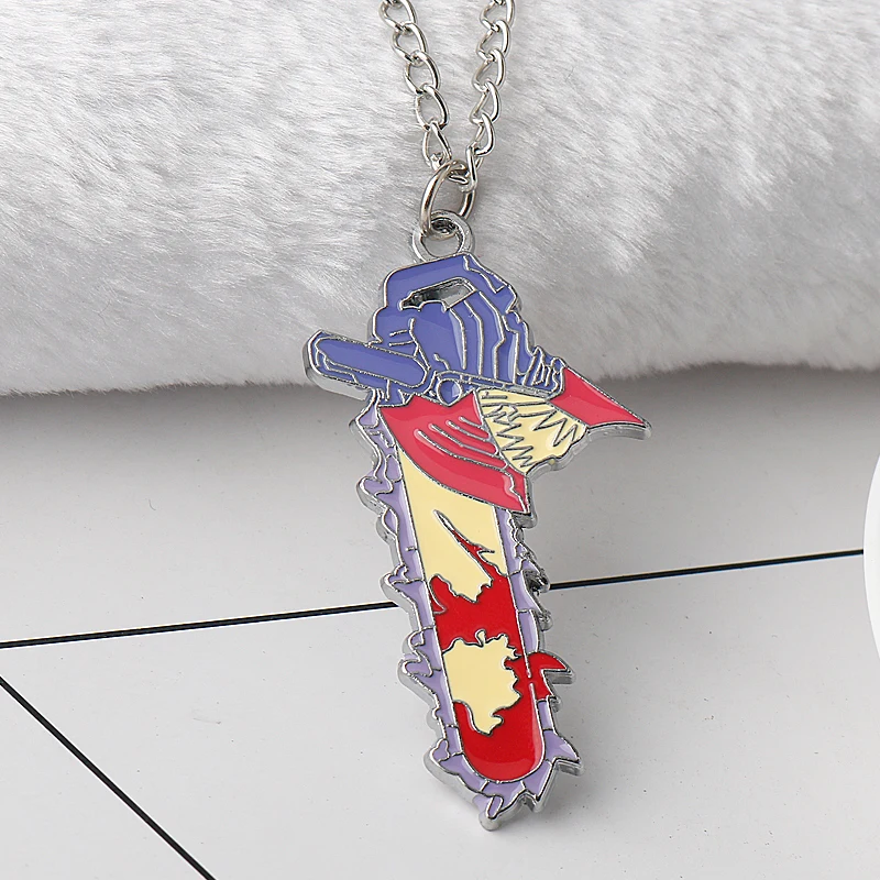 New Anime Chainsaw Man Denji Pochita Metal figure pendant Necklace Key chain key ring Brooch Pins toys Fashion jewelry Gift
New Anime Chainsaw Man Denji Pochita Metal figure pendant Necklace Key chain key ring Brooch Pins toys Fashion jewelry Gift