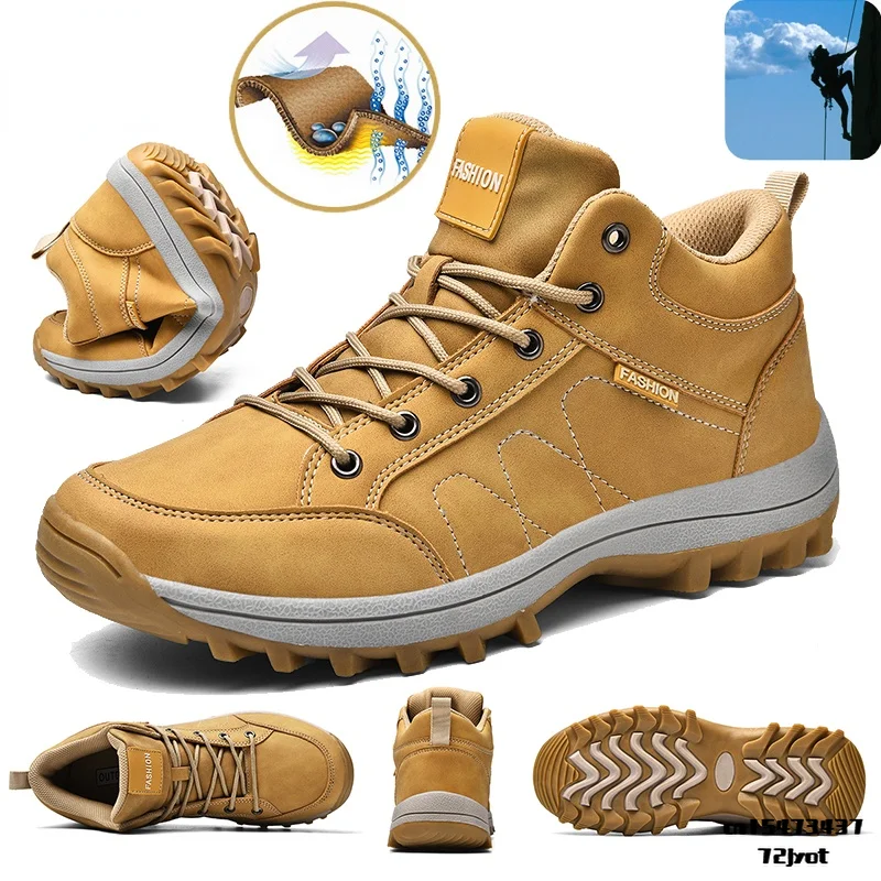 Fashion Waterproof Hiking Shoes High Quality Wear-resistant Shock Absorption Men Hiking Sneakers Breathable Large Size Sneakers
Fashion Waterproof Hiking Shoes High Quality Wear-resistant Shock Absorption Men Hiking Sneakers Breathable Large Size Sneakers