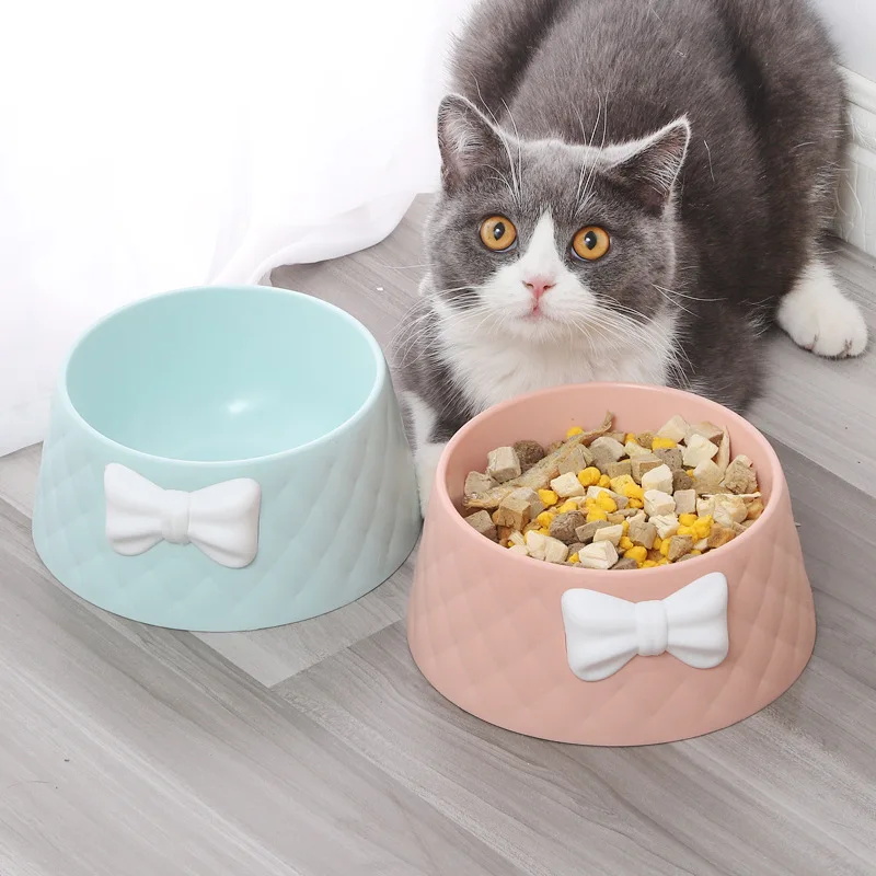 Pet Cat Feeding Food Bowls Puppy Kitten Lovely Bowknot Feeder Dish Bowel Bow Cat Bowl Anti Skid Travel Small Dog Food Water Bowl
Pet Cat Feeding Food Bowls Puppy Kitten Lovely Bowknot Feeder Dish Bowel Bow Cat Bowl Anti Skid Travel Small Dog Food Water Bowl