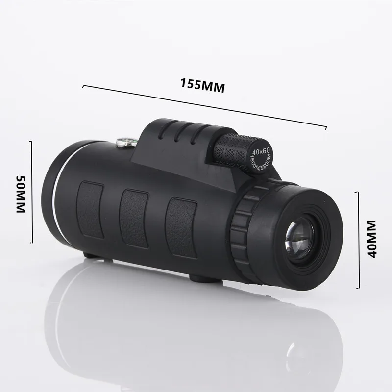 40X60 Zoom Monocular Telescope Scope BAK4 Prism for Smartphone Camera HD Vision Outdoor Camping Hiking Compass Phone Clip Tripod
40X60 Zoom Monocular Telescope Scope BAK4 Prism for Smartphone Camera HD Vision Outdoor Camping Hiking Compass Phone Clip Tripod