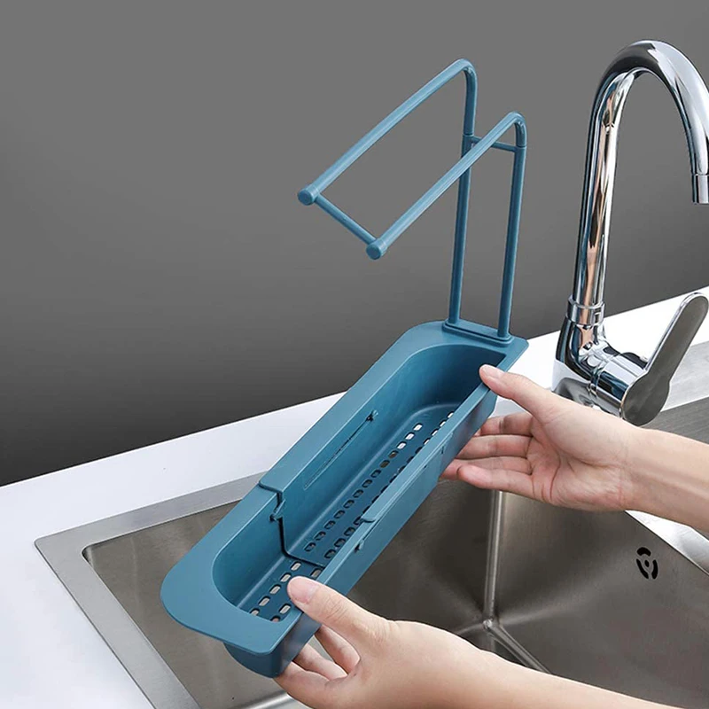 Adjustable Telescopic Sink Holder Telescopic Sponge Soap Holder Drainer Sink Tray Expandable Storage Drain Basket
Adjustable Telescopic Sink Holder Telescopic Sponge Soap Holder Drainer Sink Tray Expandable Storage Drain Basket