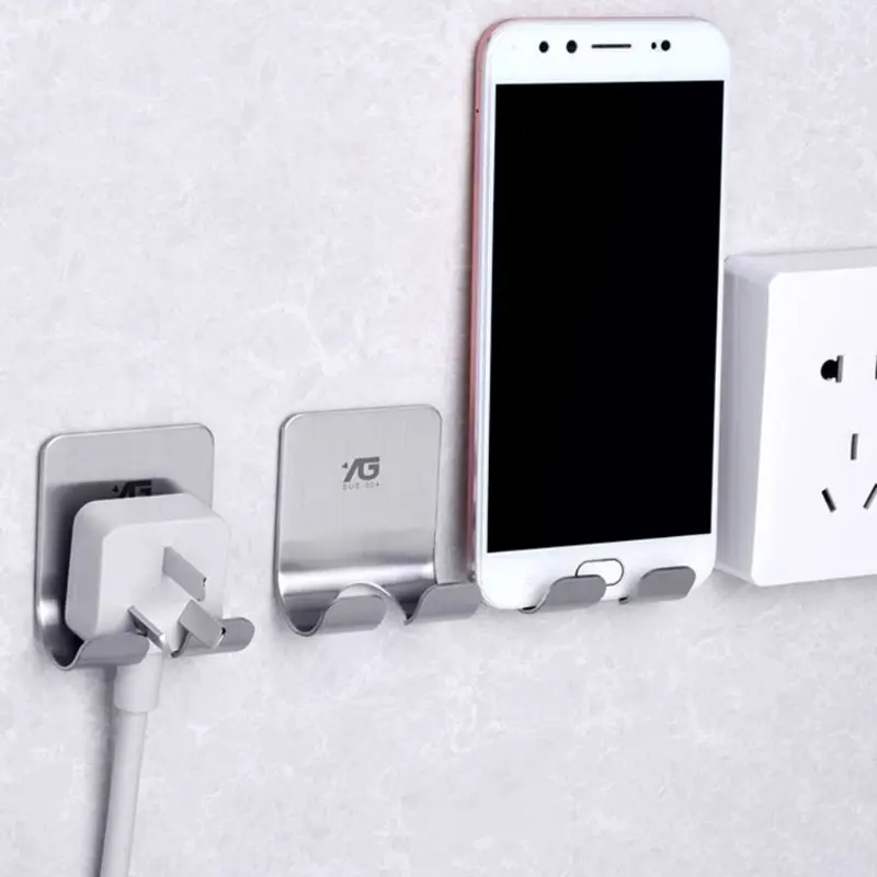 Stainless Steel Multifunctional Strong Self-adhesive Power Plug Line Double Hooks for Bathroom Kitchen Office Key Rack Towel Han
Stainless Steel Multifunctional Strong Self-adhesive Power Plug Line Double Hooks for Bathroom Kitchen Office Key Rack Towel Han